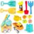 IOKUKI Sand Toys with Mesh Bag Including Dump Truck, Sand Water Wheel, Beach Buckets, Shovels, Rakes, Molds, Outdoor Beach Toys Tool Kit for Kids, Toddlers, Boys and Girls (13 PCS) Age 3+