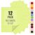 IONTACH 9″ X 12″ Felt Fabric Sheets 1.6mm Thick (12 Packs, Light Yellow)