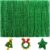 Iooleem 200pcs Green Glitter Pipe Cleaners, Glitter Chenille Stems, Pipe Cleaners for Crafts, Pipe Cleaner Crafts, Art and Craft Supplies, Christmas Pipe Cleaners.