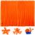 IOOLEEM 200pcs Orange Pipe Cleaners Bulk for Crafts