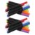 Ipetboom 16pcs Black Washable Liquid Marker for Acrylic Panels
