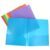 Ipetboom Plastic Pocket Folders with Prongs Large Capacity 6pcs Two Pocket Folders A4 Size Storage Pp Material for Presentations and Projects School and Office Use