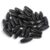 IPIO 200PCS 8x22mm Oval Wooden Beads Vintage Loose Wooden Tube Spacer Accessories for DIY Craft Necklace Bracelet Earring Jewelry Making Black