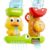 iPlay, iLearn Bath Toy for Toddlers 1-3, Baby Waterfall Duck Bathtub Toy W/ Suction Cup, Kid Bath Tub Shower Playset, Infant Bathtime Fun Birthday Summer Gifts 18 24 Month, 2-4, 3-5 Year Old Girl Boy