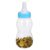 iplusmile Baby Bottle Piggy Bank Saving Pot Money Box for Birthday Desktop Ornament Plastic Coin Bank for Boys and Girls (Blue)