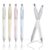 IPURTER 6-Pack 0.5mm Mechanical Pencils with Macaron Colors, Built-In Eraser, Copper Tip, Easy-Load Lead, Metal Clip, Soft Grip, for School, Office, Sketching, Drafting