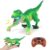 IQKidz RC Dinosaur Toy for Kids 3-5, Realistic Walking Tyrannosaurus Dino Robot for Boy and Girl, Small Electronic Pets as Gift for Age 4 6 7 8 9 10-12 Year Old