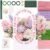 Irenare Pipe Cleaner Flower Kit, 500 Pipe Cleaners Craft with 3 Portable Display Boxes, 5 Colors Chenille Stems, Stamen, Floral Foam, Tape and Ribbon for DIY Bouquet, Art and Craft Supplies