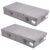 Irfora Collapsible Storage Bin Box for Under Bed Storage, Set of 2 Organizer Bins for Clothes and Beddings, Dark Grey