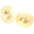 Irfora Kid Cymbals Copper Wood Handle Percussion Instrument Toy for Music Education and Belly Dancing 2 Pcs