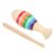 Irfora Wooden Percussion Instrument with Smooth Finish, Cartoon Fish Design for Children Music Play, 14.5cm Maple Toy with Stick