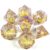 Iris Blossom Dice Liquid Core DND Dice Set, Sharp Edge D&D Dice Full Set, Dungeons and Dragons Polyhedral RPG DND Dice D6, D20, Gift for Gamer