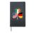 Irish American German Flag Shamrock St Patricks Day Lucky Hardcover Journal, Black