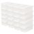 IRIS USA 20-Pack 6 Qt Storage Bins with Lids, Stackable Box, Clear/White