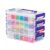 IRIS USA 2 Qt. Bead Organizer Storage Bins |Made in USA| – Clear/Violet