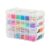 IRIS USA 2 Qt. Bead Organizer Storage Bins |Made in USA| – Clear/White