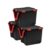 IRIS USA 3-Pack 106 Qt Storage Bins with Gasket Lids, Black/Red