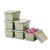 IRIS USA 4 Qt. Craft Storage Bins with Lids, 6-Pack, |Made in USA|, Clip Box, Small Plastic Sensory Bin Tote Organizer Containers for Art Supplies, Paper, & Office, Stackable – Sage Green
