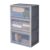 IRIS USA 53 Qt Stackable Storage Bins, 3-Pack, Front Access, Gray