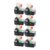 IRIS USA Plastic Basket, 8-Pack, Small, Shelves Storage Basket for Organizing Pantry Cabinet Bedroom Office Craft Room, Black