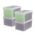 IRIS USA Snap Securing File Box, File Box with Locking Lid, Secure Document Storage Container for Letter/Legal Files, Portable Stackable Filing Organizer with Latches, 4 Pack, Black