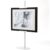 Ironlux Adjustable Tabletop Easel Stand – Up to 28″ Height, Metal Easel Stands for Sign, White Modern Picture Easels for Display, Heavy Duty Easels with Base for Art Paintings Photos