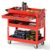 IRONMAX 3 Tier Tool Cart on Wheels with Lockable Drawer, 350 LBS Load