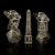 IRONTOWN Neteru Dice Ancient Egypt Theme Metal DND Dice Set Pharaohs Dice Hollow Polyhedral Dice Set for TTRPG Tabletop Games Gift & Accessories for D&D
