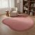 Irregular Shaped Rug Modern Abstract Geometric Striped Border Indoor Rugs