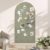 ISusaid Large Arched Felt Bulletin Board, 48″x24″, Sage Green
