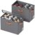 ISusaid Shoe Organizer for Closet, Fits 16 Pairs, Gray, 2 Pack