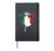 Italian Irish St Patrick Shirt Italy Ireland Clover O’talian Hardcover Journal, Black