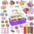 Itopstar 3000+ Kids Arts and Crafts Supplies for Kids Girls Ultimate Crafting Supply Set in Portable 3 Layered Plastic Art Box All in One for Craft DIY Art Supplies Crafts for Girls 8-12