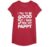 I Try to Be Good But I Take After My Pappy Funny Kids T-Shirt, Girls, Red Heather, Medium