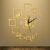 IVQAPP – Modern Minimalist Creative Mirror Wall Clock, 3D Mirror Square Wall Clock Stereo Acrylic Wall Clock for Living Room Bedroom Wall Decor (Silver