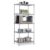 IVQAPP 5-shelf shelving unit – chrome trolley