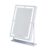 IVQAPP Dressing mirror Makeup Mirror Square With LED Light can be 360° Rotating Desktop Highlight Beauty Cosmetic Mirror Beauty mirror (Size : Plugged electricity)