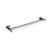 IVQAPP towel rack 23-Inch Bathroom Towel Rack Wall Mounted Towel Holder with Double Towel Rail towel rack wall mounted SUS304 Stainless Steel bathroom storage Matte Black (G)