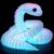 Ivrmtal 24in 3D Printed Snake Toys, Flexible 3D Printed Animals Fidget Toys for ADHD Stress Relief Easter Basket Stuffers Christmas Home Desk Pet for Animal Collectors (Night Light Rainbow)