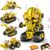 Ivrmtal Robot Building Toys for Kids, 5-in-1 Remote & APP Controlled STEM Building Set for Boys Age 8-12 Technic Coding Robotic Kit Led-Lights Easter Gift for Kids Age 8 9 10 11 12 13 14+ (673pcs)