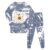IWIHMIV Girls Halloween Long Sleeve Pants Set Casual Print Outfits（Grey,5 Y