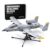 iWonders A-10 Thunderbolt II Warthog Fighter Jet Building Blocks Set, Cold War Attack Aircraft Model Plane w/Opening Cockpit Retractable Landing Gear Display Stand, Kids Gifts Ages 6+