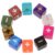 IWOWHERO 10pcs Acrylic Dice for Learning Math Teaching Supplies Small and Lightweight Dice Game Educational for Classroom and Photography Use