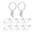 IWOWHERO 10pcs Metal Drum Set Keychain Pack, Lightweight and Portable Rock Music Keyrings with Retro Style, Gift for Drummers at Music Parties and Musician Gatherings