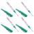 IWOWHERO 4pcs Refillable Long Tip Green Waterproof Marker Pen for Wood and Metal with Rapidly Dried Marks and High-contrast Lines, for Carpentry Labeling and Workshop Operations