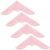 IWOWHERO 4pcs Small Pink Pu Book Corners with Carving Lines, Lightweight Sturdy Album Corner Protectors for Photo Albums and Notebooks, Stylish Ancient Design for Women and Men