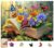 Ixfyloop Wooden Puzzle 500Pcs Butterfly Book Jigsaw Decor Gift 14.2×18.8in