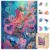 Ixfyloop Wooden Puzzle 500Pcs Guitar Octopus Jigsaw Decor Gift 13.3×17.7in