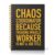 IYKQTRE Chaos Coordinator A5 Black Gold Spiral Lined Notebook for Managers