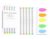 Izhhollnx Light-colored multicolor dual-tip highlighter pen